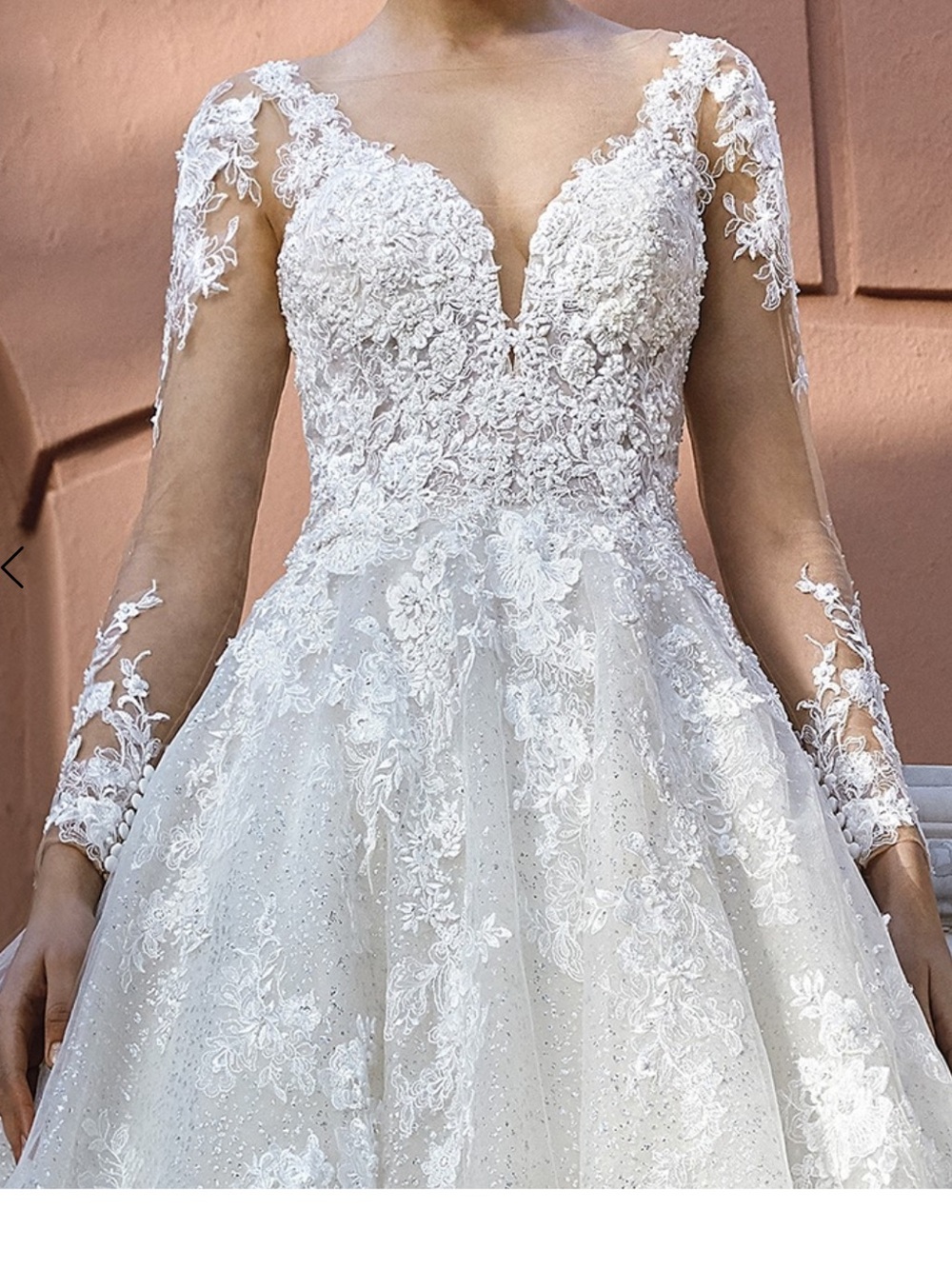 Women's Blush Pink Wedding Bodysuit